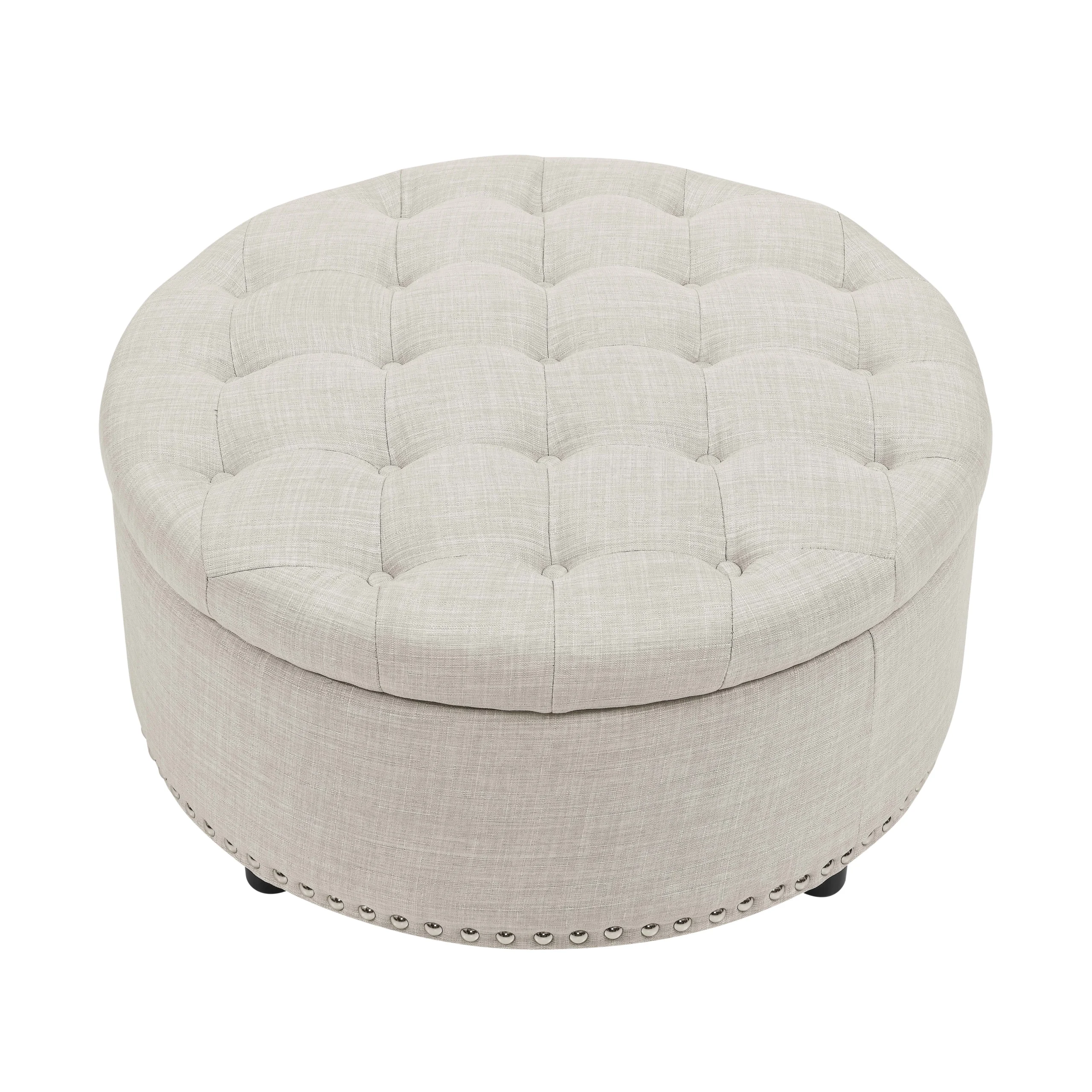 Lane Boston Round Storage Ottoman