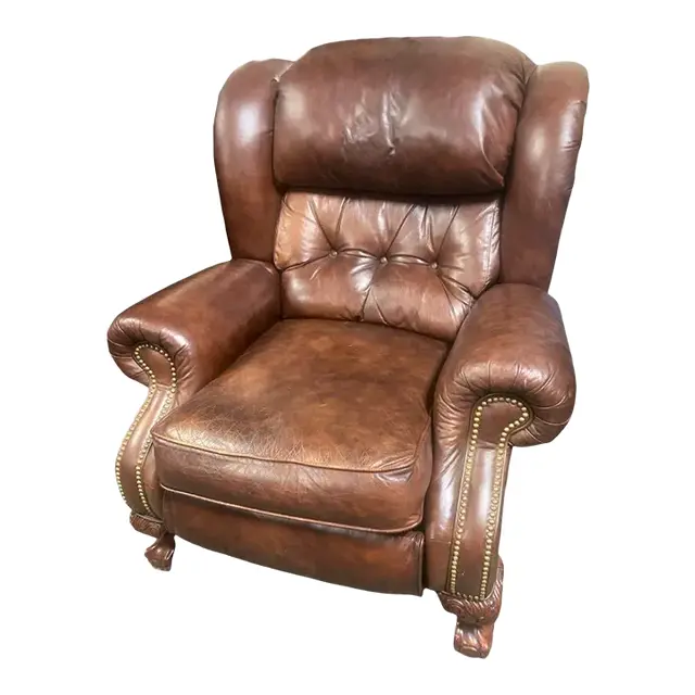 Lane Roosevelt Leather Wingback Recliner
